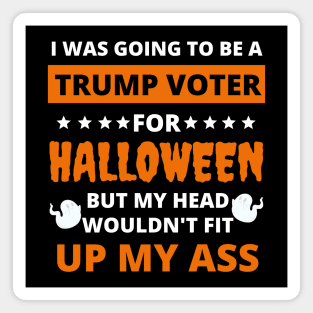 Funny Anti Trump Halloween Design Magnet